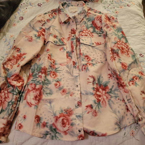 Sezane Tonio Trousers Fleur and Matching Top - Picture 6 of 9